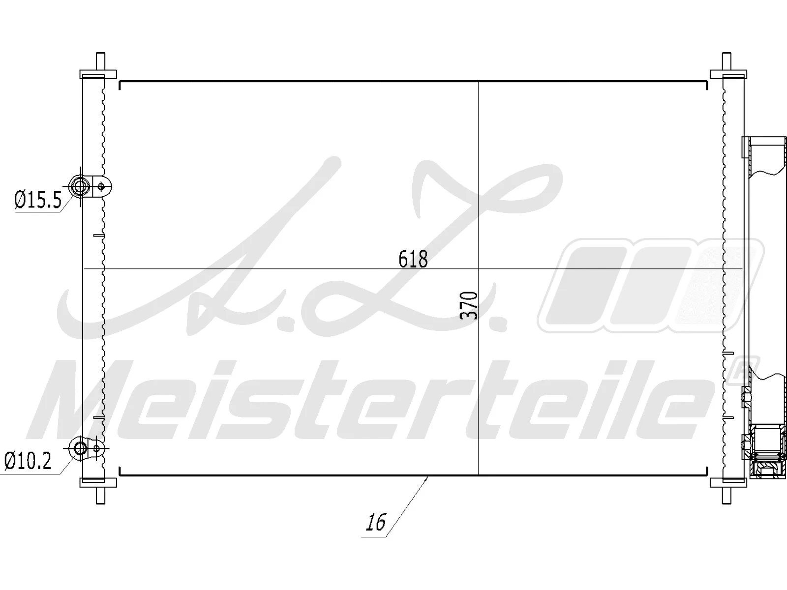 Condenser, air conditioning (AZMT-45-030-1101)