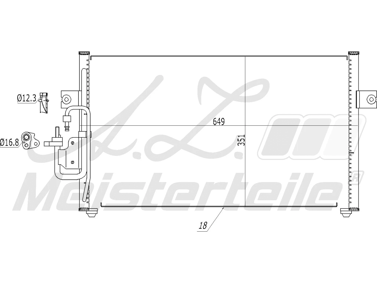 Condenser, air conditioning (AZMT-45-030-1328)