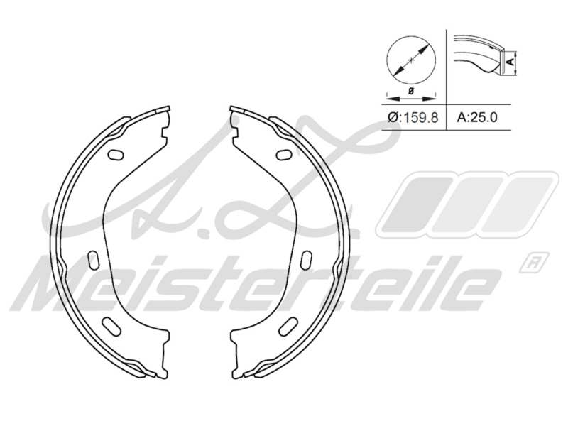Brake Shoe Set (AZMT-44-026-1278)