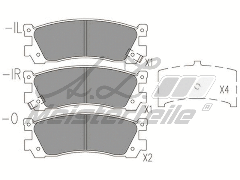 Brake Pad Set, disc brake (AZMT-44-022-1770)