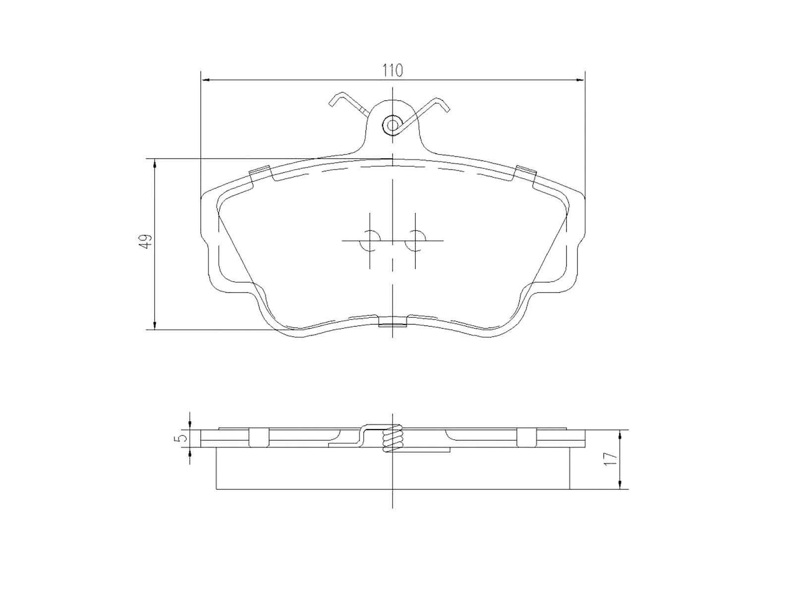 Brake Pad Set, disc brake (AZMT-44-022-1381)