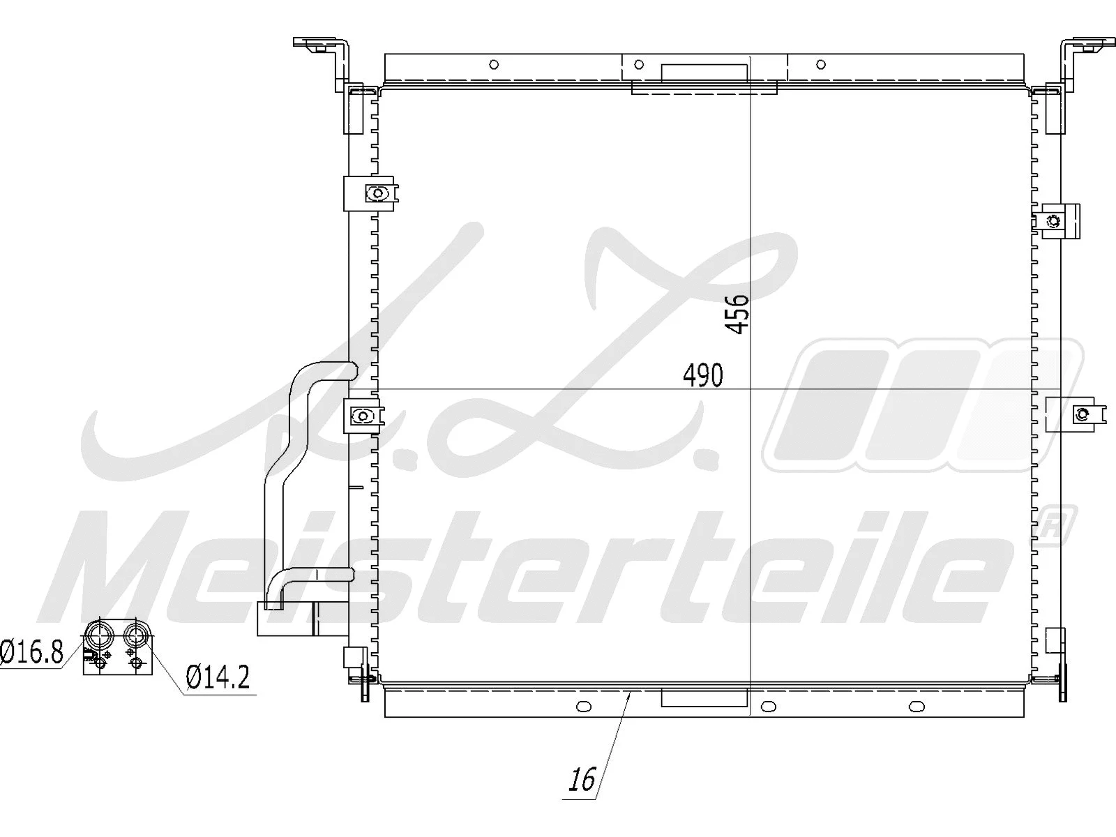 Condenser, air conditioning (AZMT-45-030-1075)