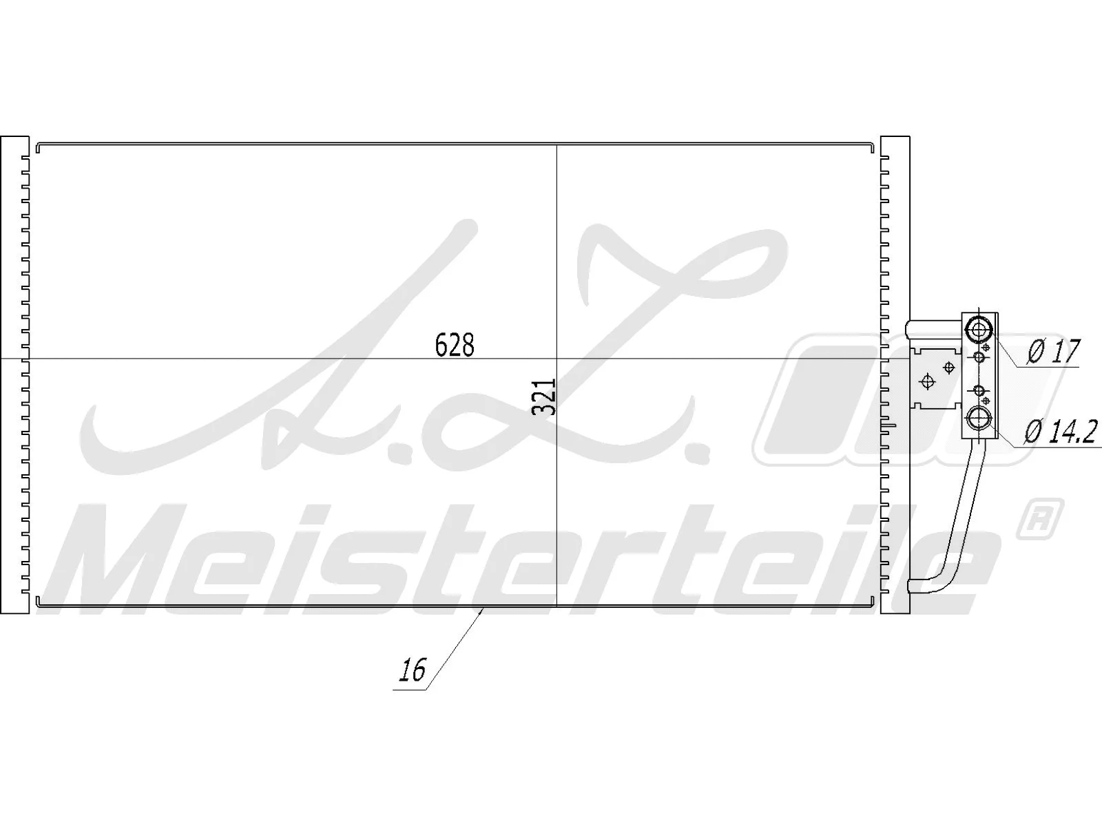 Condenser, air conditioning (AZMT-45-030-1351)