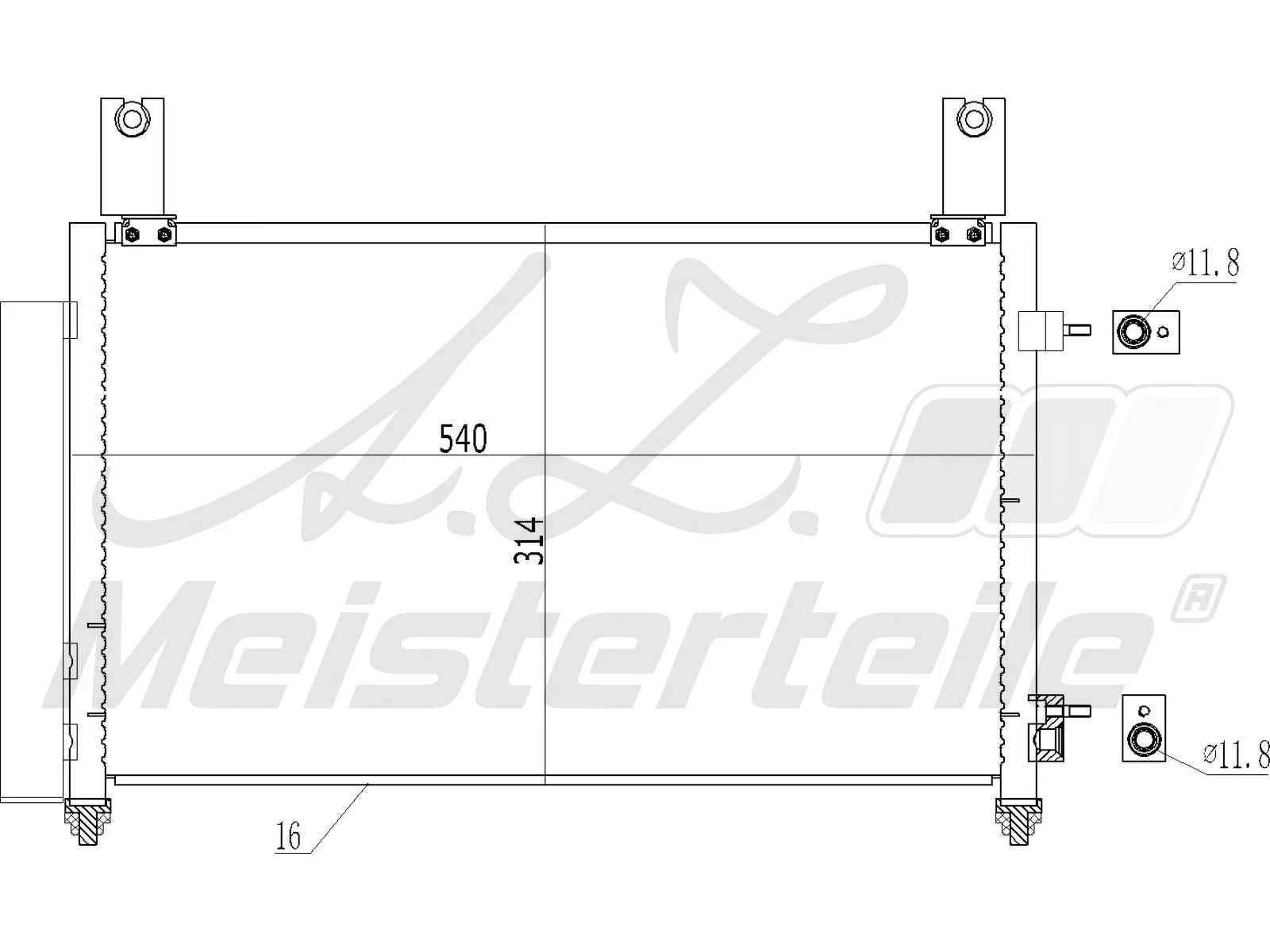 Condenser, air conditioning (AZMT-45-030-1302)