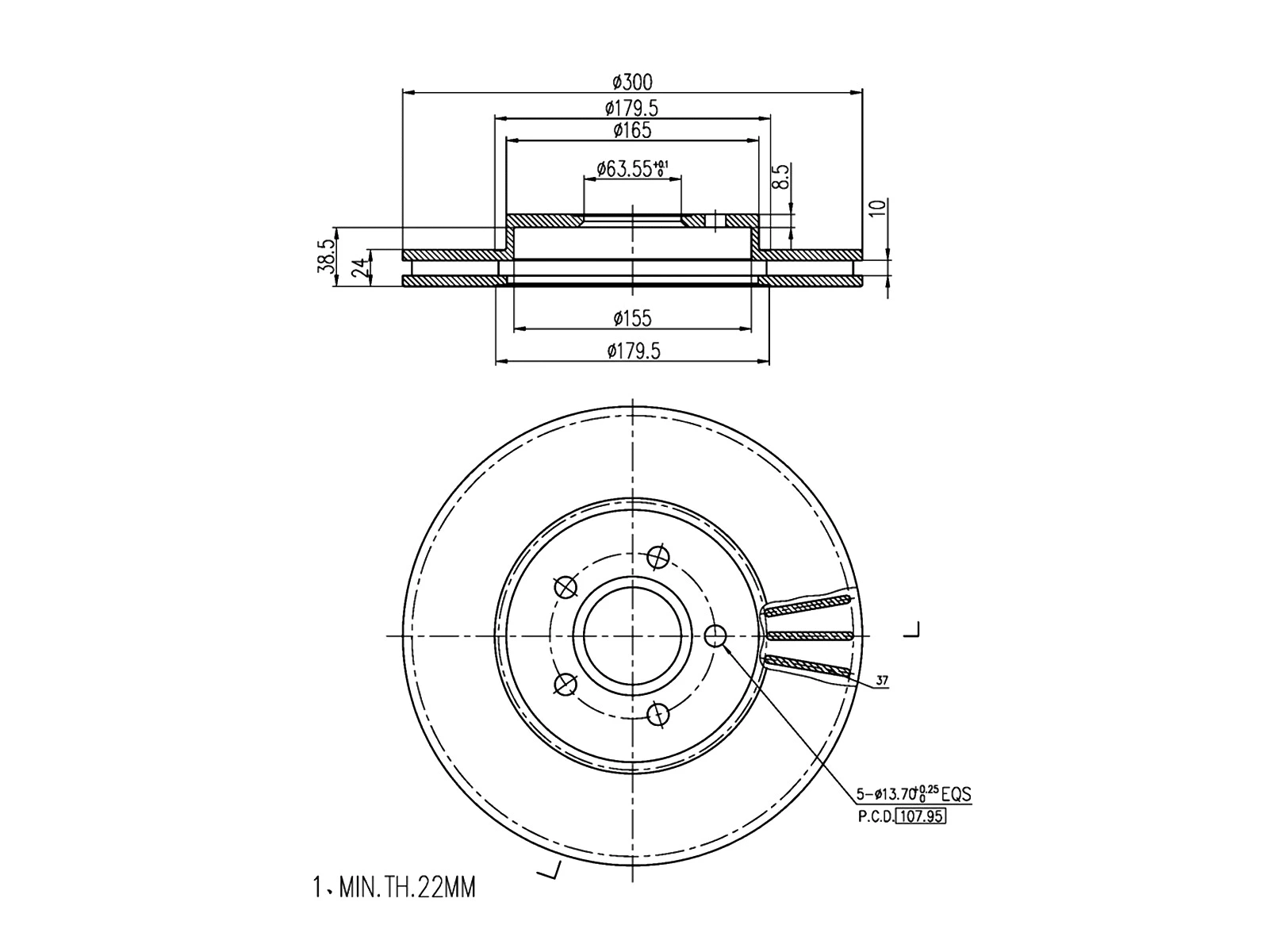 Brake Disc (AZMT-44-024-1070)