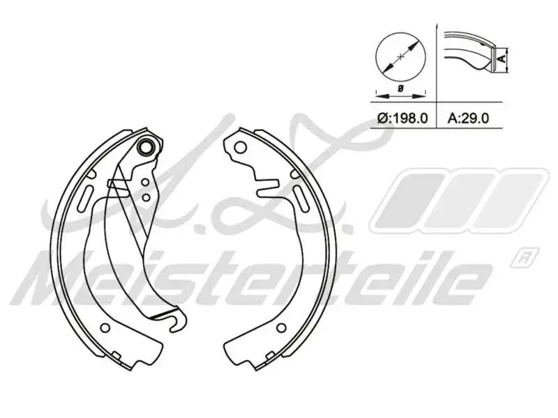 Brake Shoe Set (AZMT-44-026-1347)