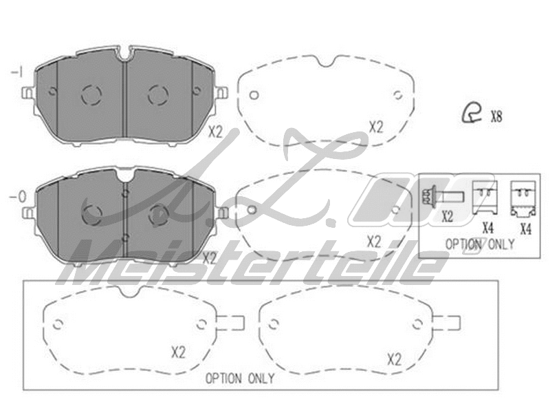 Brake Pad Set, disc brake (AZMT-44-022-2012)