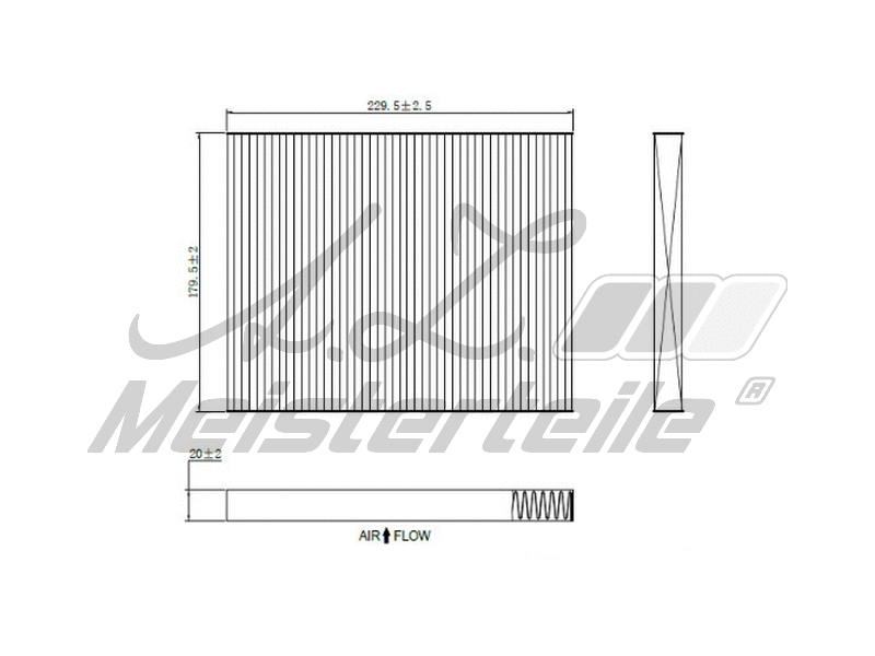Filter, cabin air (AZMT-41-010-1563)