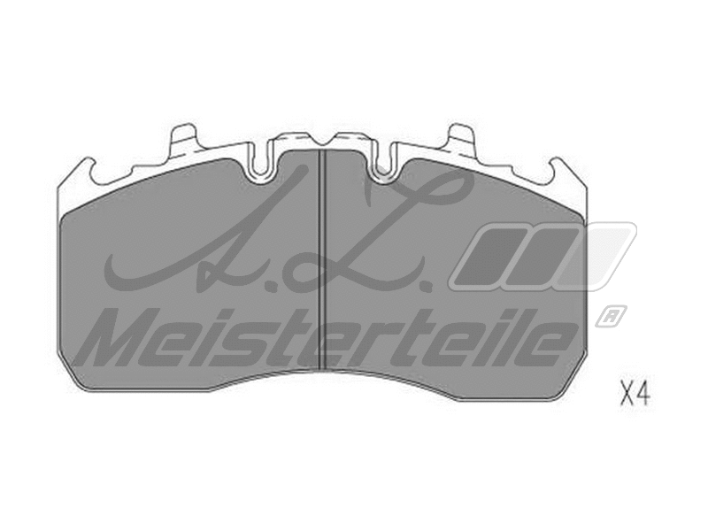 Brake Pad Set, disc brake (AZMT-44-022-2434)