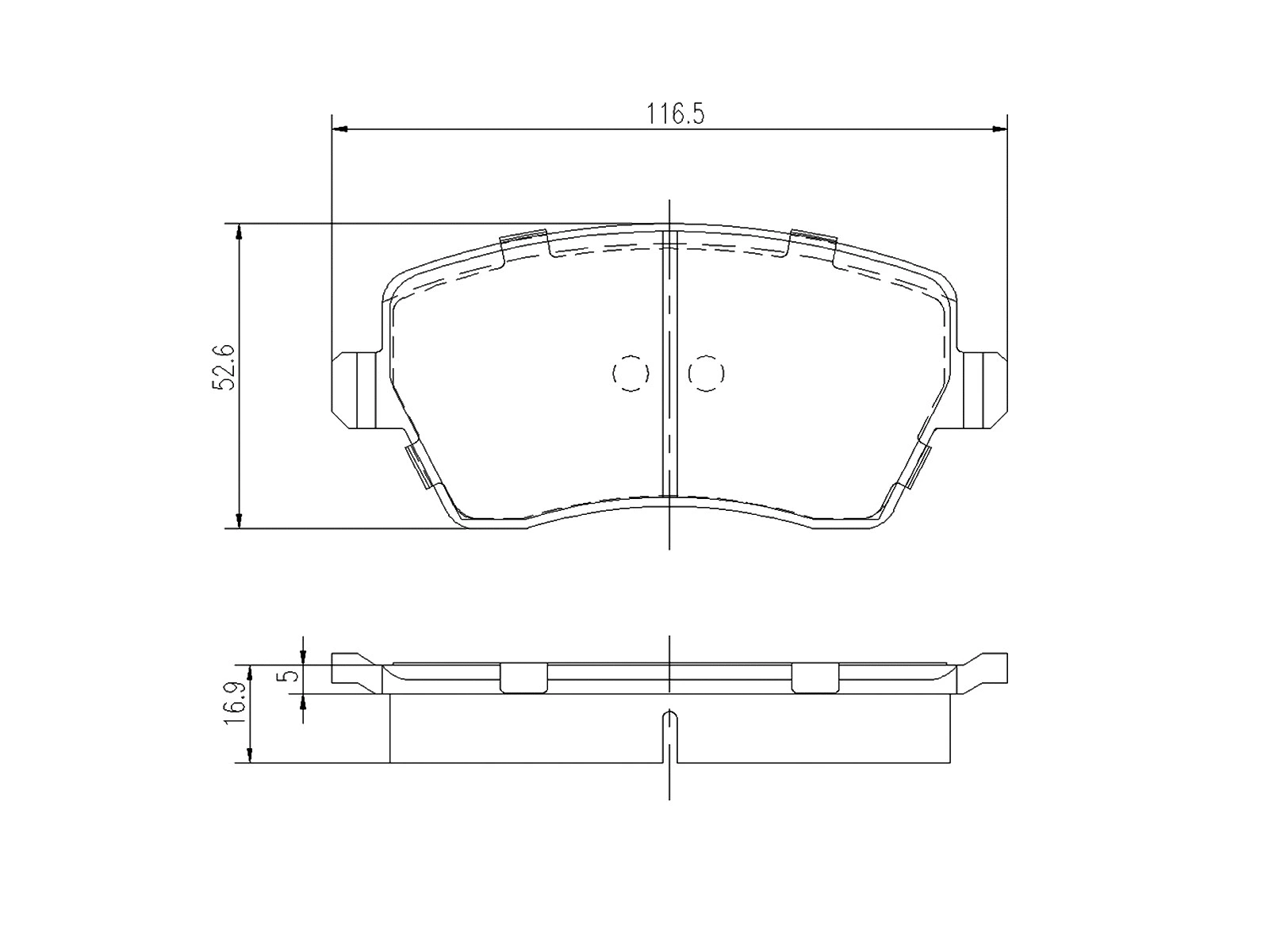 Brake Pad Set, disc brake (AZMT-44-022-1168)