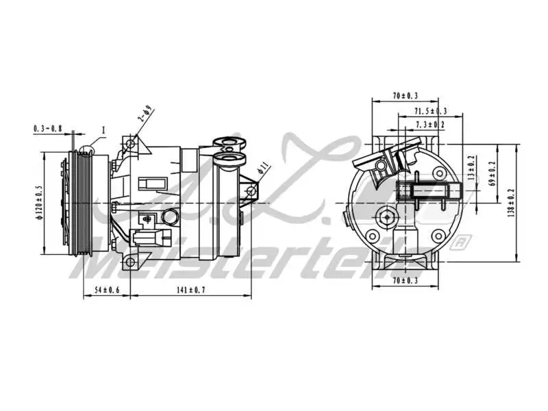 Compressor, air conditioning (AZMT-45-041-1131)