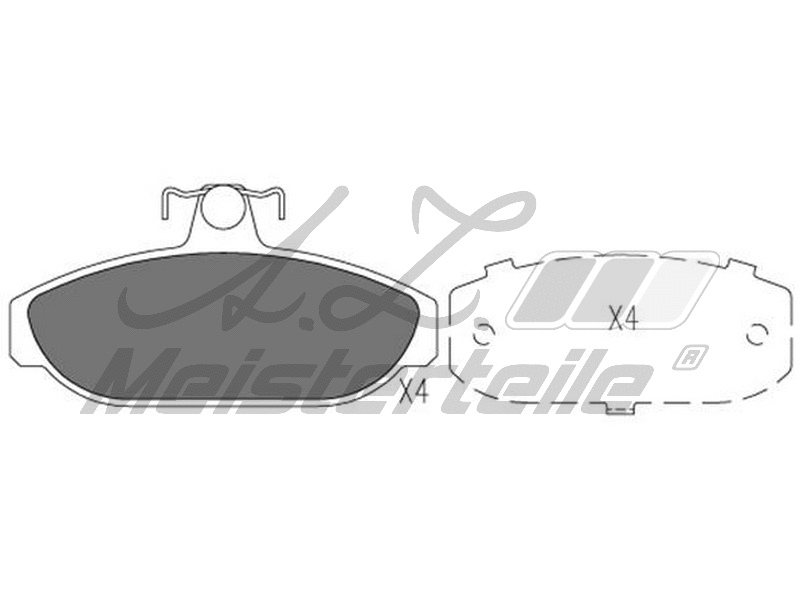 Brake Pad Set, disc brake (AZMT-44-022-1831)