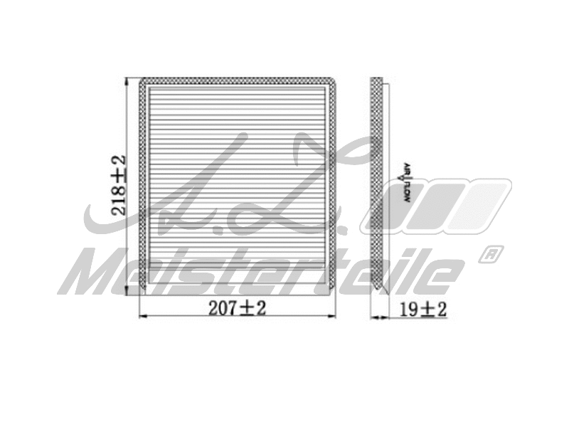 Filter, cabin air (AZMT-41-010-1550)