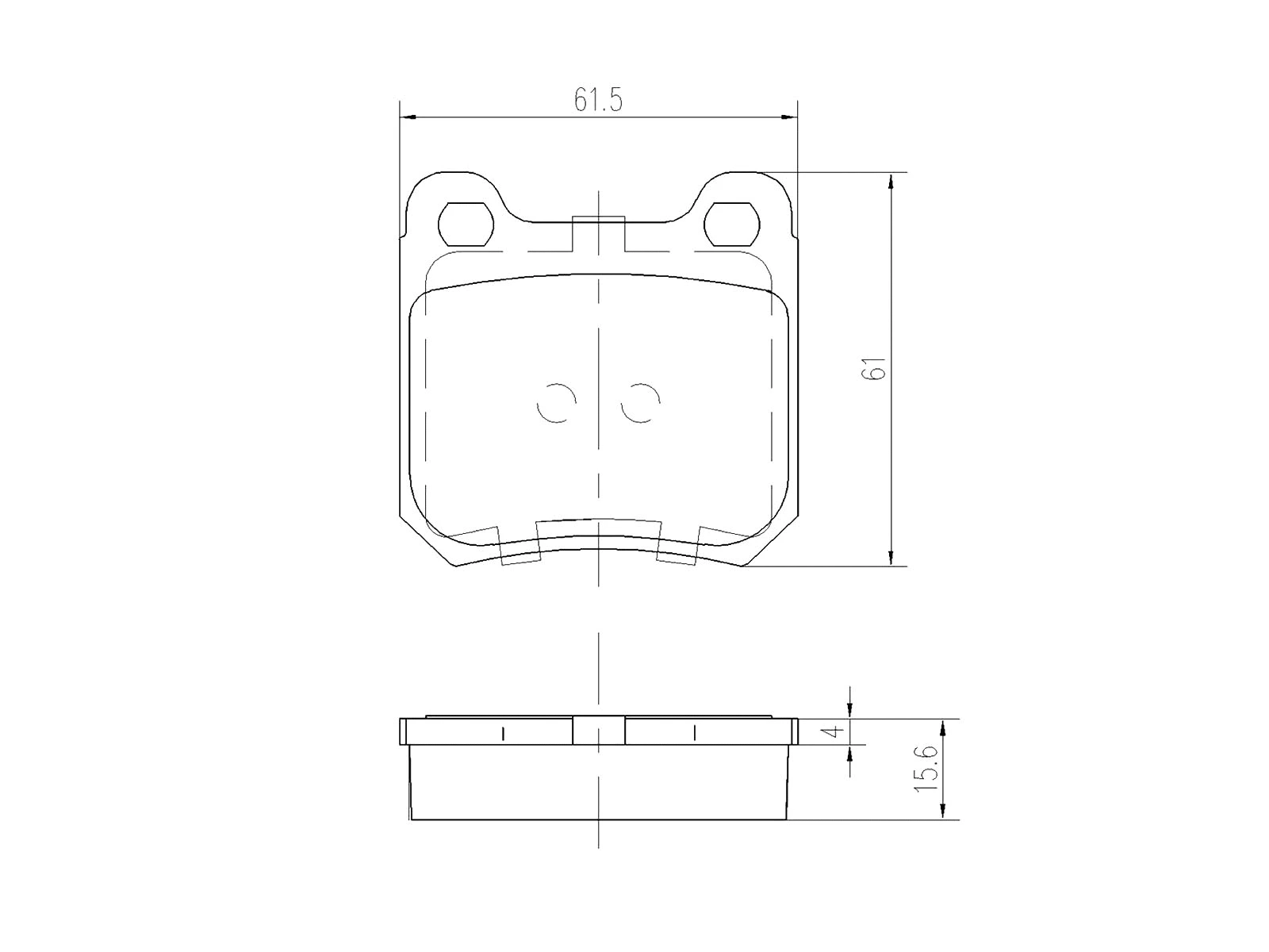 Brake Pad Set, disc brake (AZMT-44-022-1035)