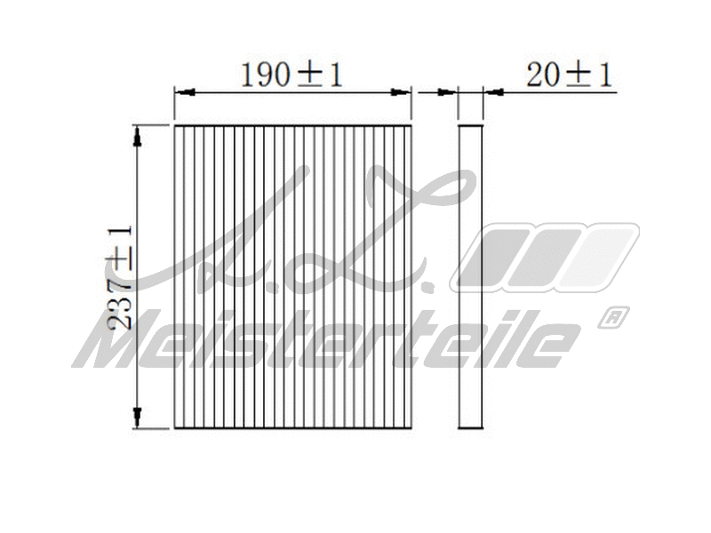 Filter, cabin air (AZMT-41-010-1541)