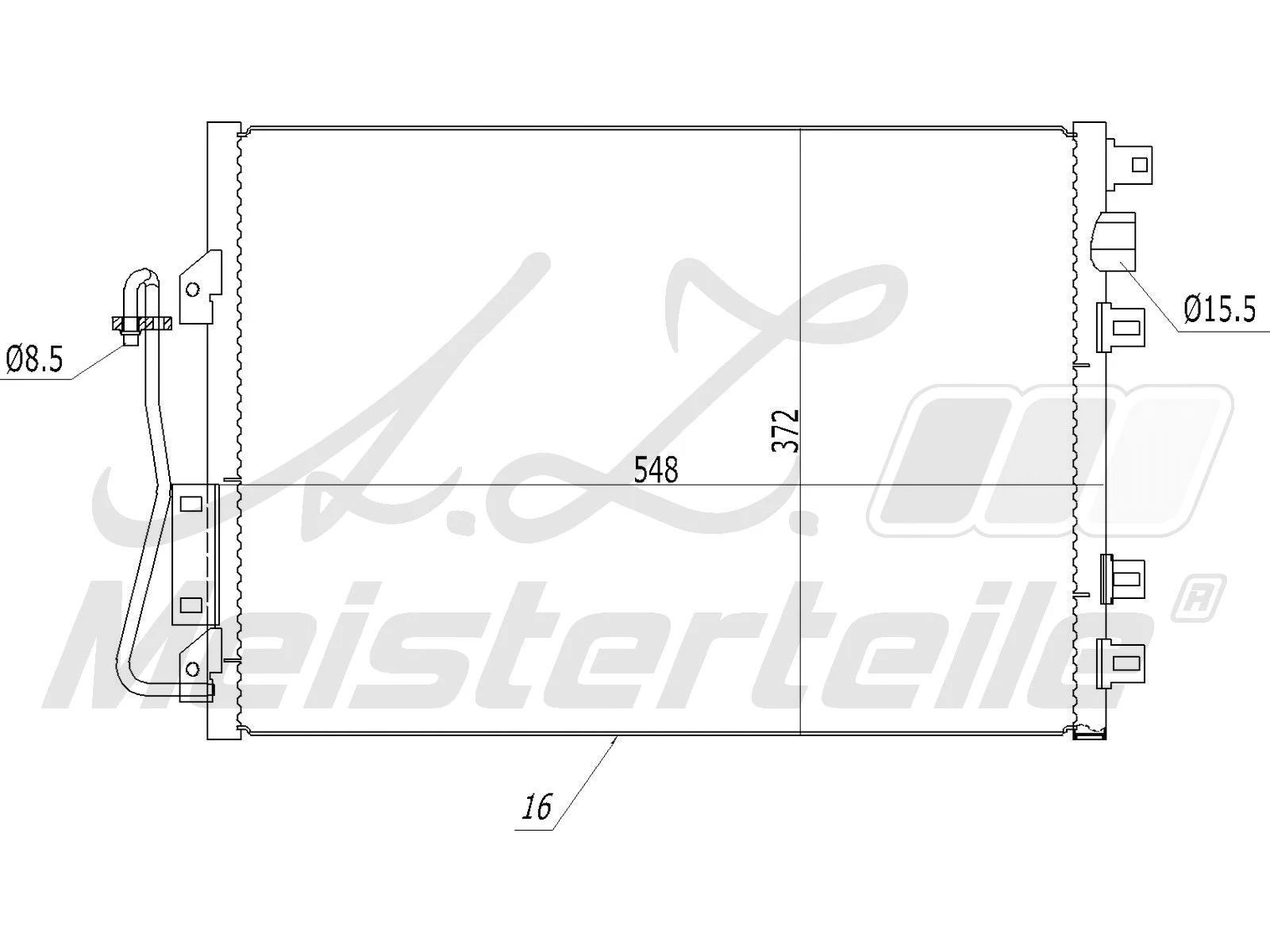 Condenser, air conditioning (AZMT-45-030-1172)