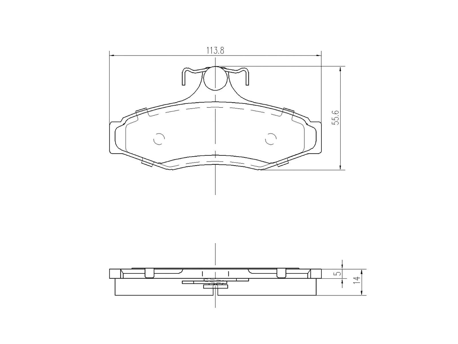 Brake Pad Set, disc brake (AZMT-44-022-1064)