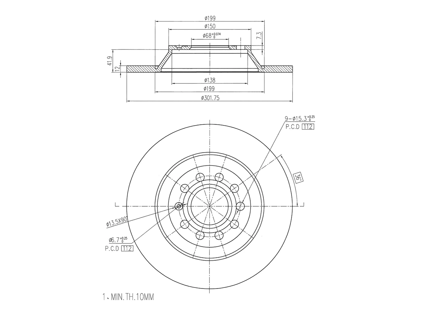 Brake Disc (AZMT-44-024-1189)