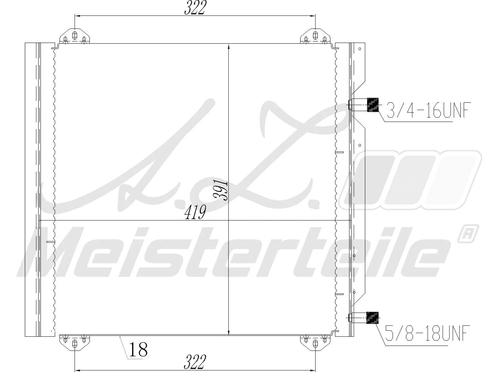 Condenser, air conditioning (AZMT-45-030-1573)