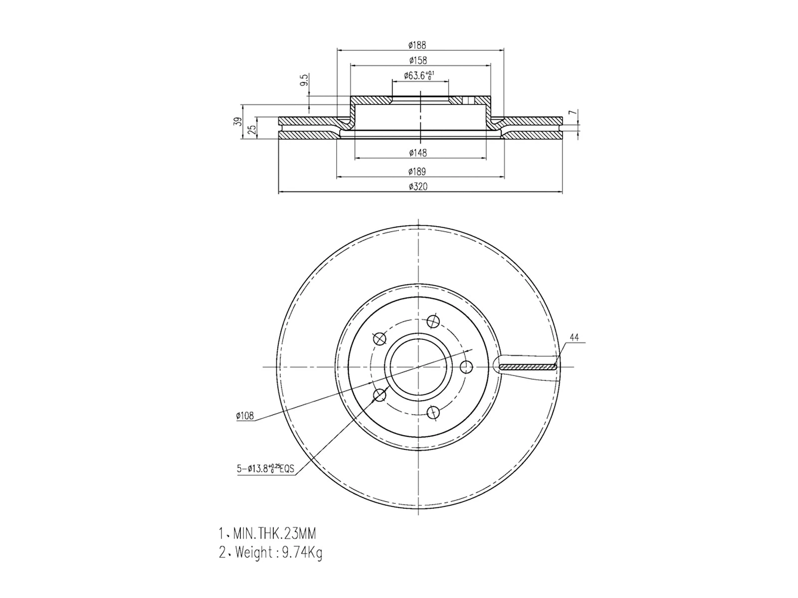 Brake Disc (AZMT-44-024-1333)
