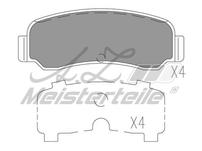 Brake Pad Set, disc brake (AZMT-44-022-2236)