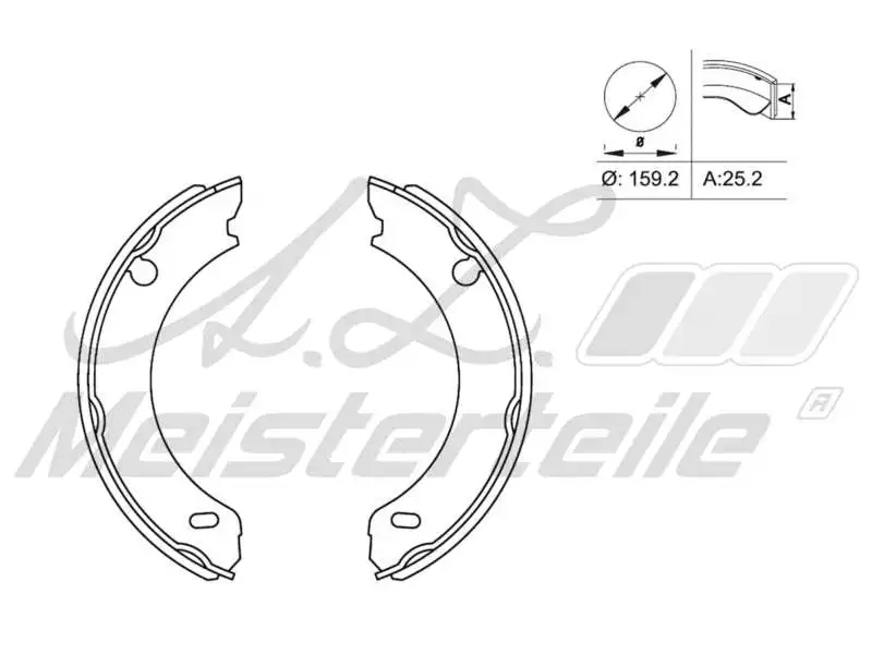 Brake Shoe Set (AZMT-44-026-1381)