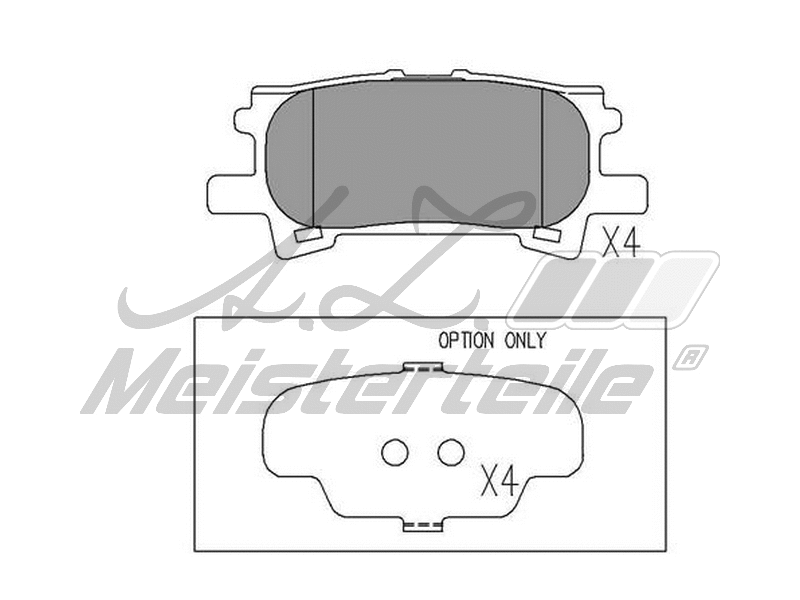 Brake Pad Set, disc brake (AZMT-44-022-1587)