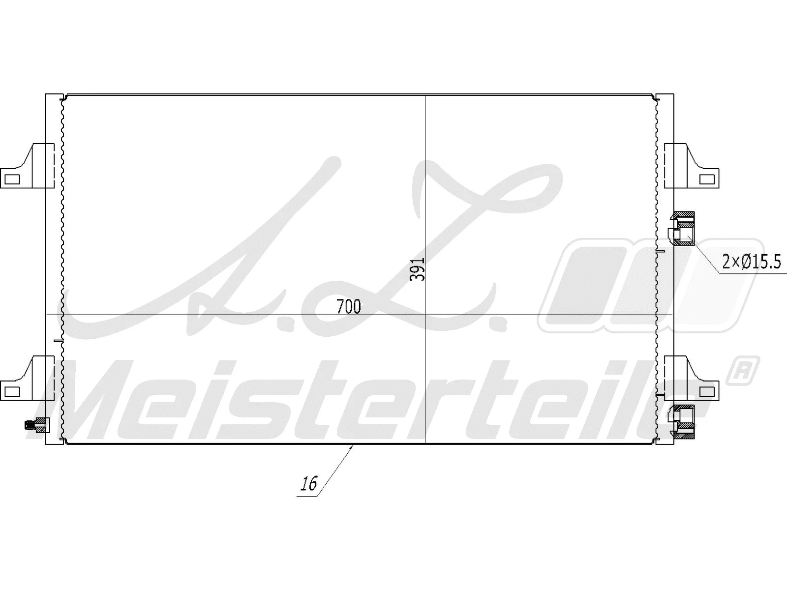 Condenser, air conditioning (AZMT-45-030-1170)