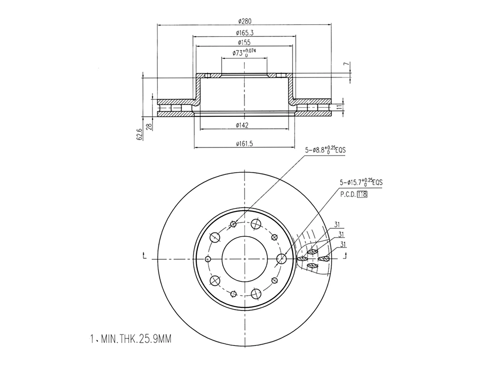 Brake Disc (AZMT-44-024-1394)