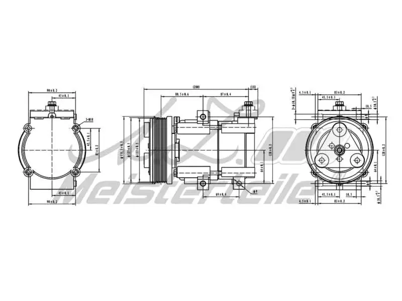 Compressor, air conditioning (AZMT-45-041-1045)