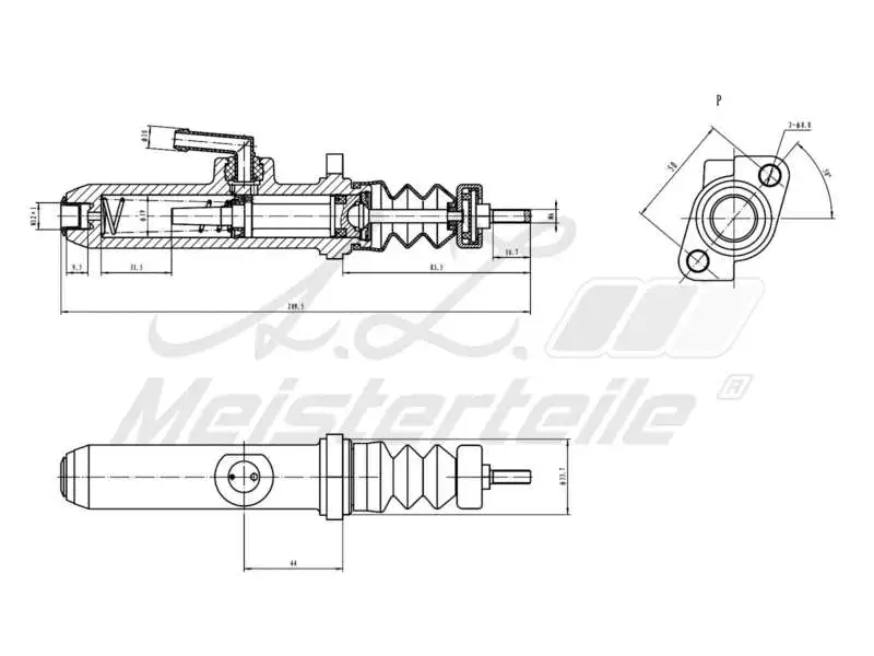 Master Cylinder, clutch (AZMT-47-030-1028)