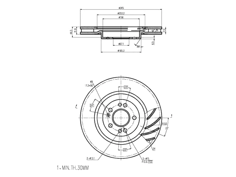 Brake Disc (AZMT-44-024-1048)