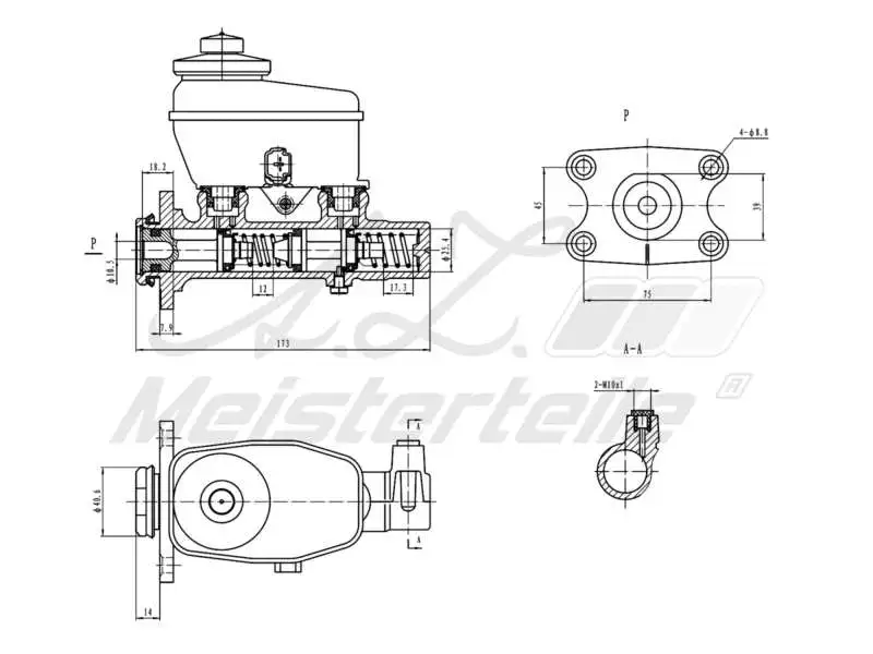 Brake Master Cylinder (AZMT-44-110-1127)