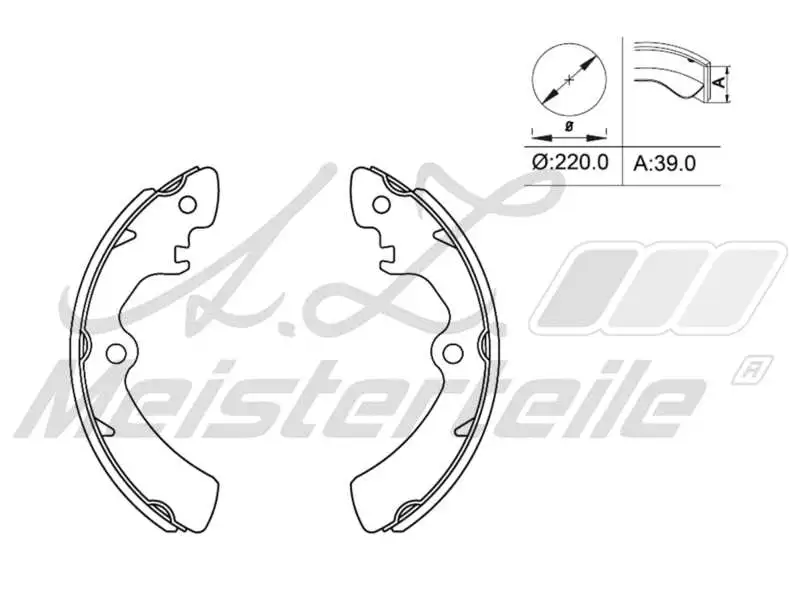 Brake Shoe Set (AZMT-44-026-1194)