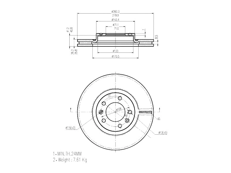 Brake Disc (AZMT-44-024-1077)