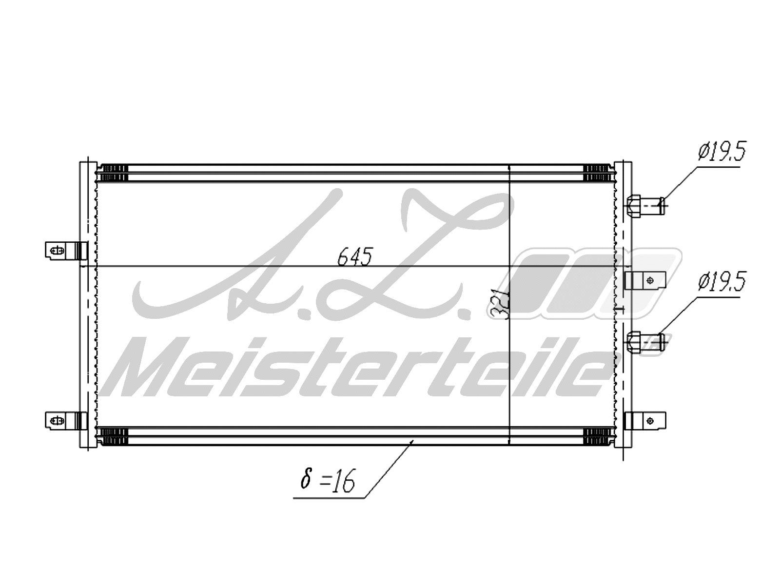 Condenser, air conditioning (AZMT-45-040-1000)