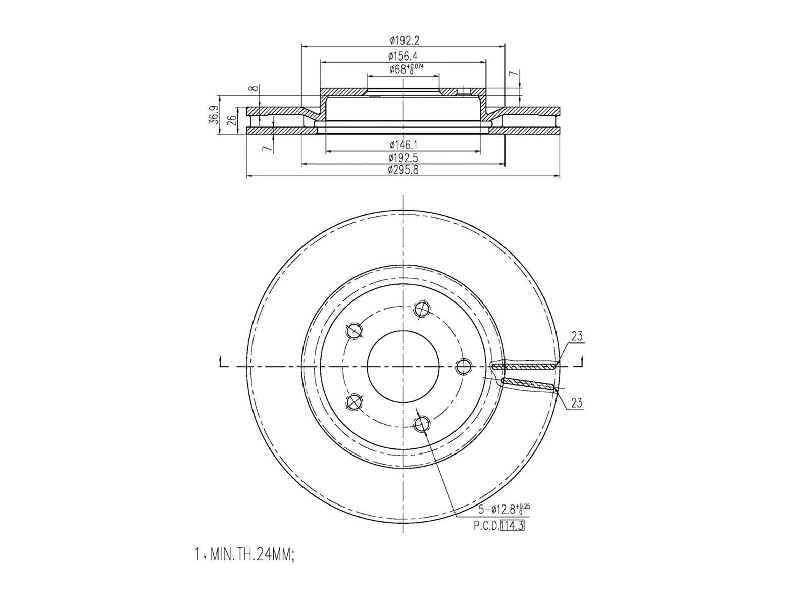 Brake Disc (AZMT-44-024-1297)