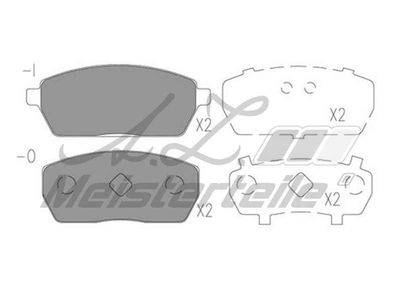 Brake Pad Set, disc brake (AZMT-44-022-2281)