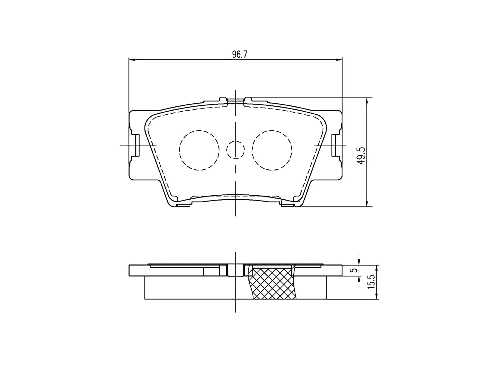 Brake Pad Set, disc brake (AZMT-44-022-1244)