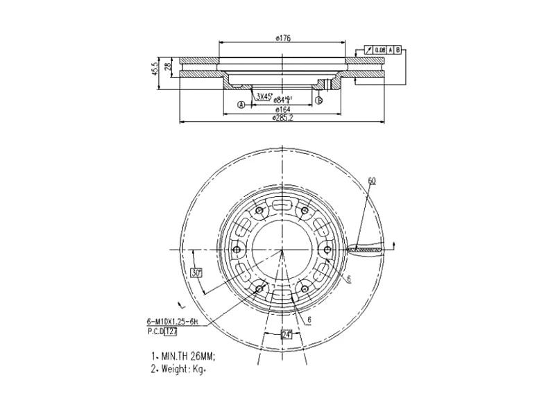 Brake Disc (AZMT-44-024-1534)