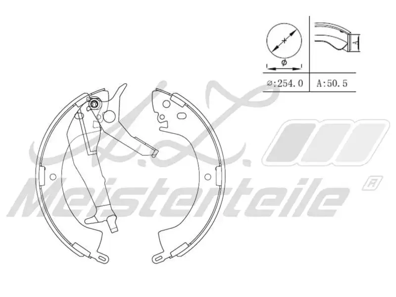Brake Shoe Set (AZMT-44-026-1311)