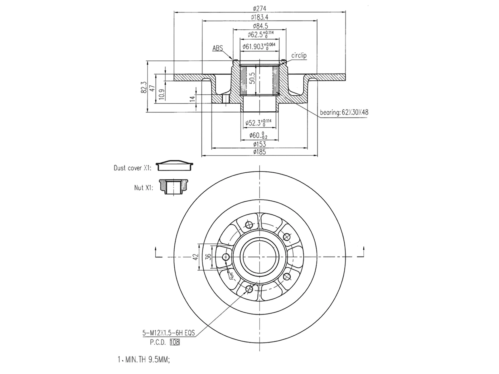 Brake Disc (AZMT-44-024-1286)