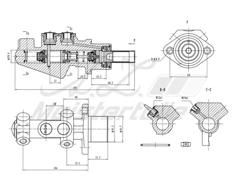 Brake Master Cylinder (AZMT-44-110-1072)