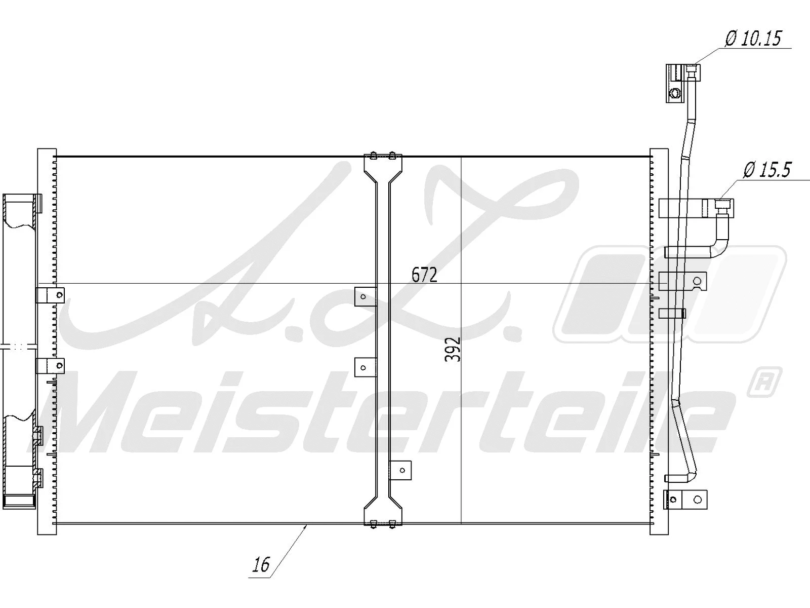 Condenser, air conditioning (AZMT-45-030-1508)