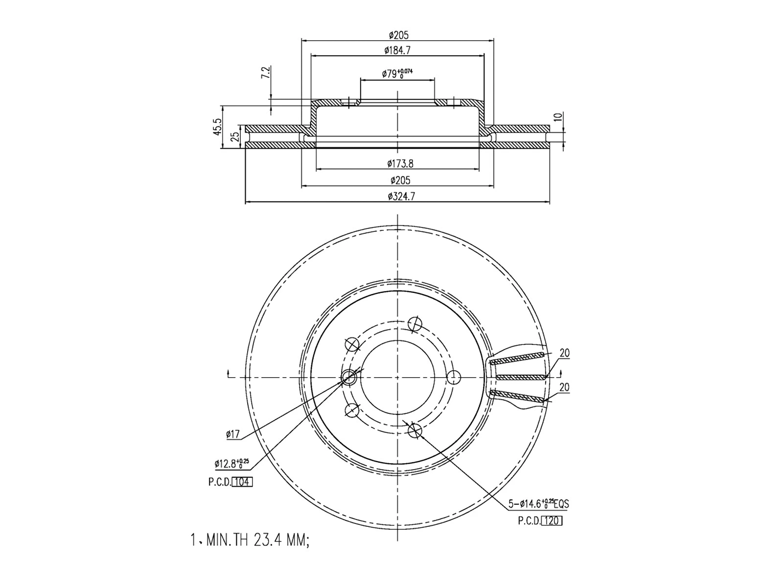 Brake Disc (AZMT-44-024-1104)
