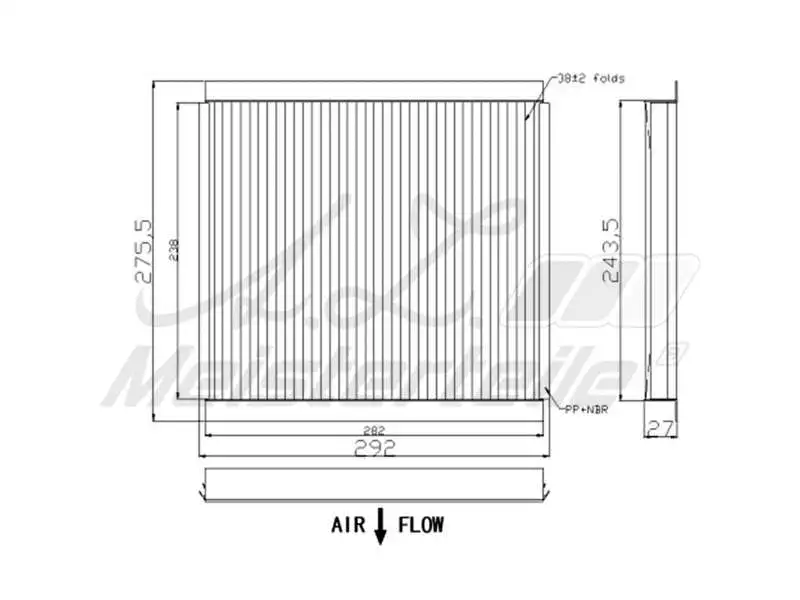 Filter, cabin air (AZMT-41-010-1449)