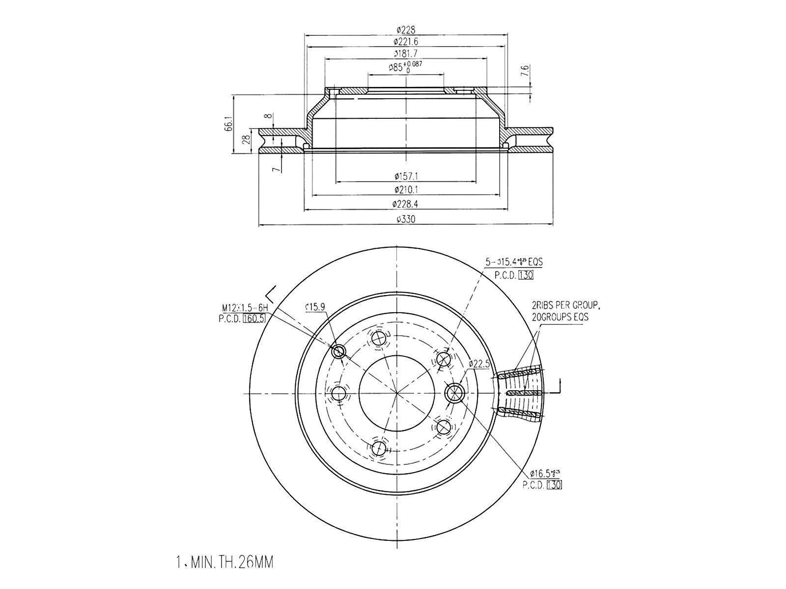 Brake Disc (AZMT-44-024-1293)