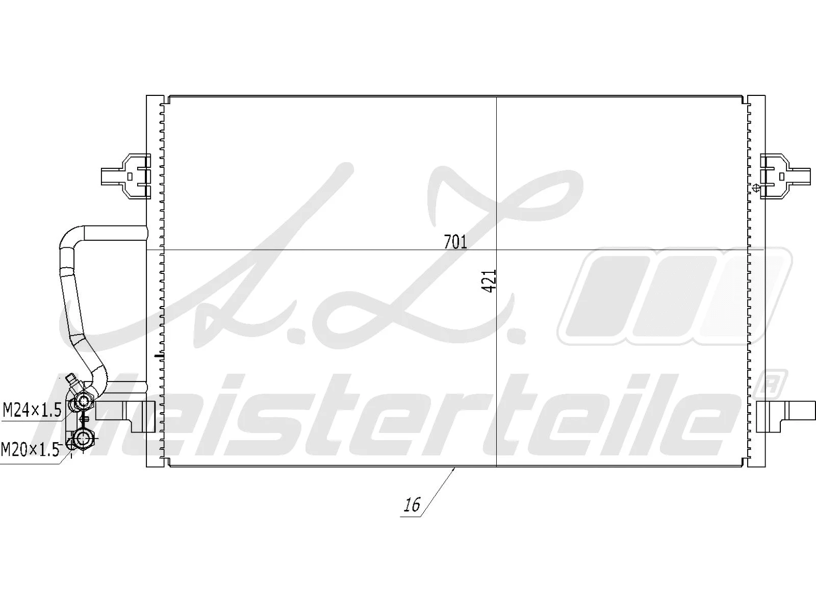 Condenser, air conditioning (AZMT-45-030-1388)