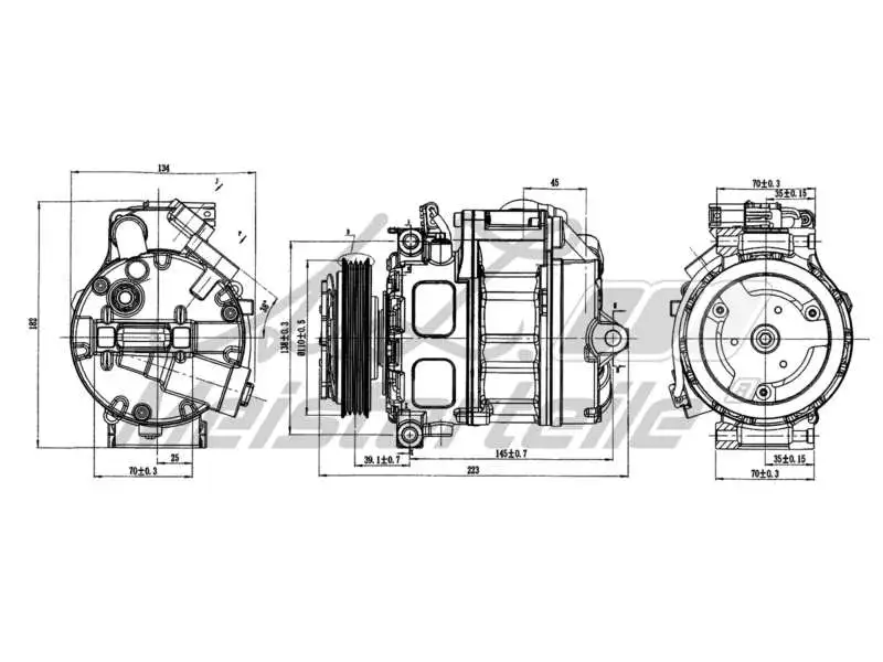 Compressor, air conditioning (AZMT-45-041-1124)