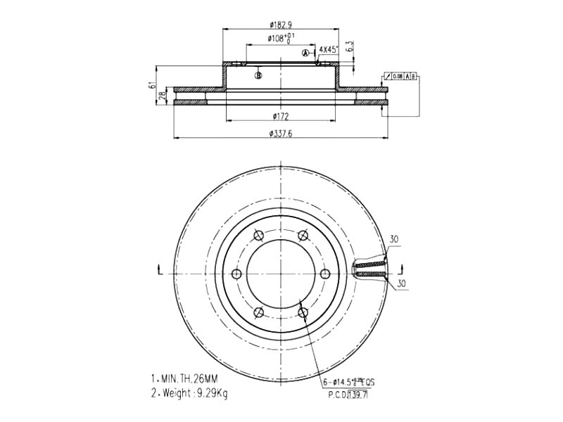 Brake Disc (AZMT-44-024-1301)